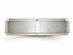Mens Chisel 6mm Satin Stainless Steel Comfort Fit Wedding Band with Ridge - 13