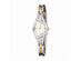 Charles Hubert Ladies Gold-finish 2-tone Crystal Bezel 20mm Watch