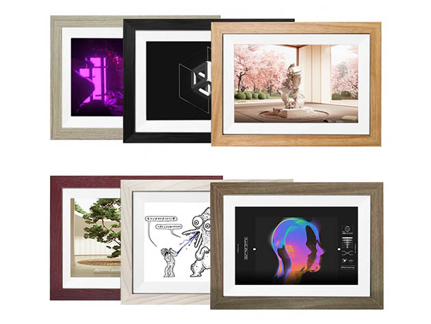 10" TBLTP Tokenframe™ NFT Display (Golden Oak)