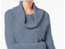 INC International Concepts Women's Cowl-Neck Chenille Sweater Blue Size 2 Extra Large