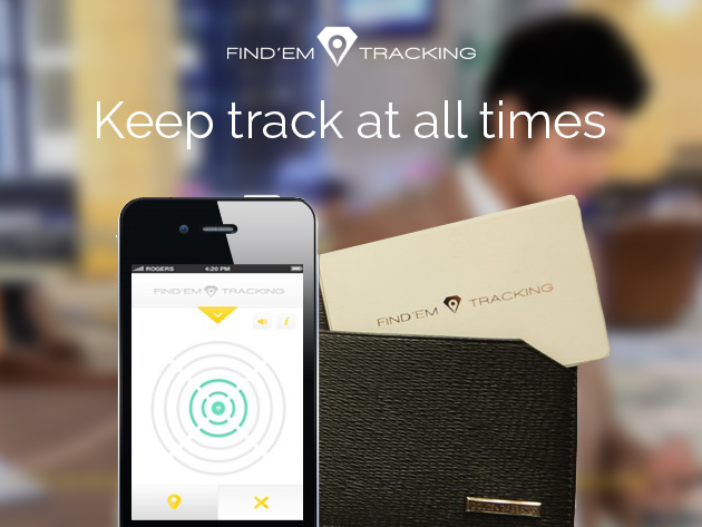 Stop Losing Your Valuables with The Find 'em Tracking Card (White)