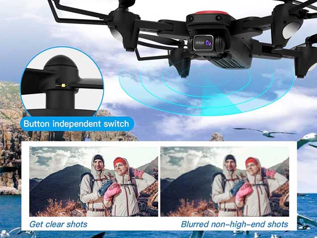  Dual 4K Camera & One-Button 360° Flip Drone