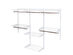 Costway Wall Mounted Adjustable Closet Organizer Custom Metal Closet - White