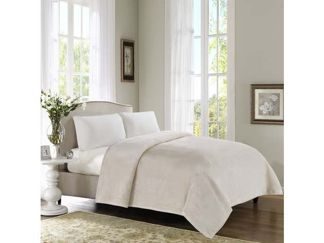 500 Series Solid Ultra Plush Blanket Bisque King