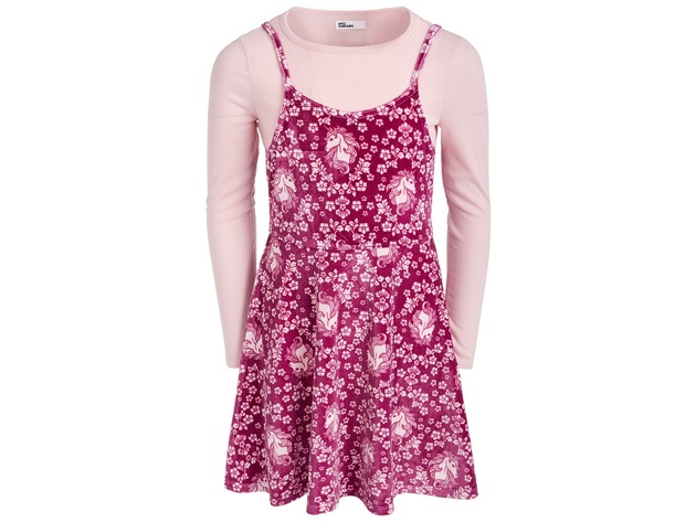 Epic Threads Big Girls Unicorn Floral Dress Pink Size Medium