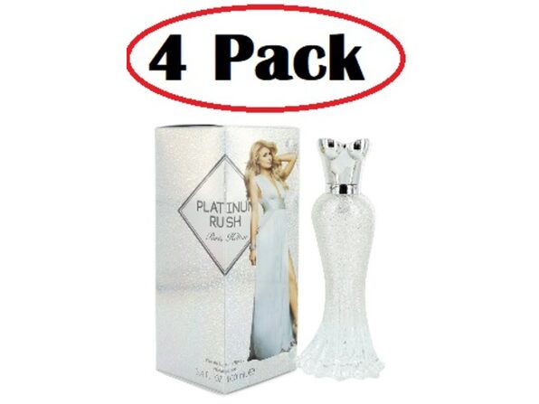 4 Pack of Paris Hilton Platinum Rush by Paris Hilton Eau De