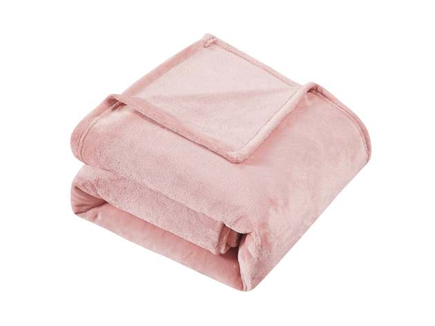 Classic Solid Fleece Blanket Blush King
