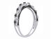 Black Diamond Ring 1/8 Carat (ctw) in 10k White Gold - 10