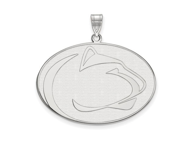 14k White Gold Penn State XL Pendant