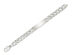 Mens Engraveable Polished Link ID Bracelet in Sterling Silver 8.5 Inches