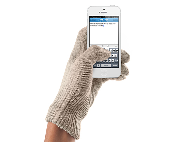 Mujjo Touchscreen Gloves in Sandstone (Medium/Large)