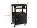Costway Mobile Steel AV Presentation Cart Adjustable Height w/ Locked Cabinet & Keyboard - Black