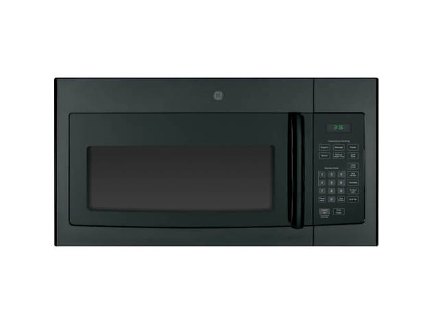 GE JVM3160DFBB 1.6 Cu. Ft. 1000W Black Over-the-Range Microwave