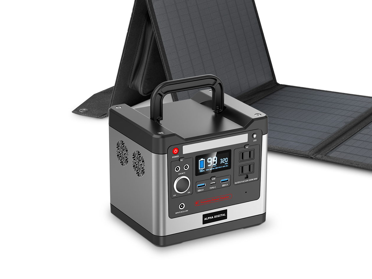 Sungale 320W Portable Power Station & Solar Panel Bundle