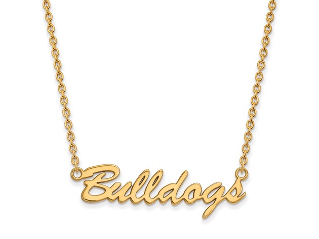 14k Gold Plated Silver U of Georgia Pendant Necklace