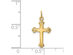 14K Yellow Gold Cross Pendant Necklace with Chain