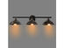 Costway Modern Industrial 3-Light Bathroom Wall Sconce Fixture Vanity/Bathroom Wall Lamp