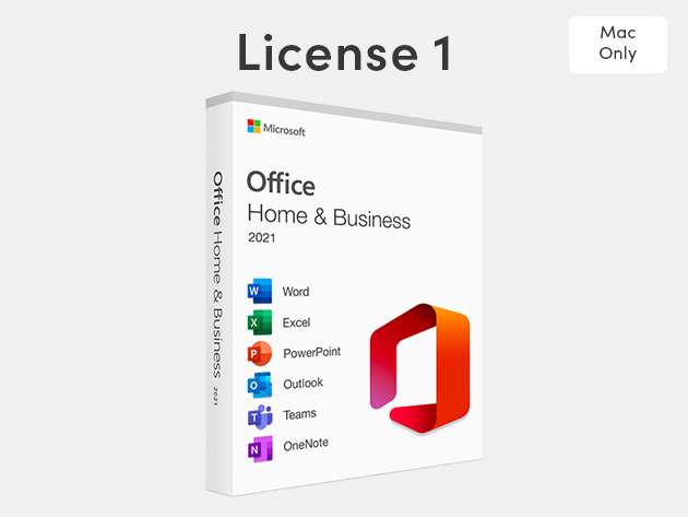 Microsoft Office Home & Business for Mac 2021: Lifetime License (Code 1)