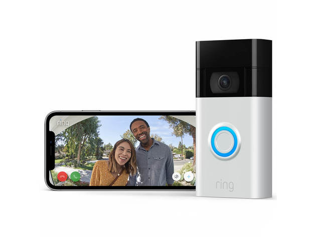 Ring RINGSATINNIC Video Doorbell (2020 Release) - Satin Nickel