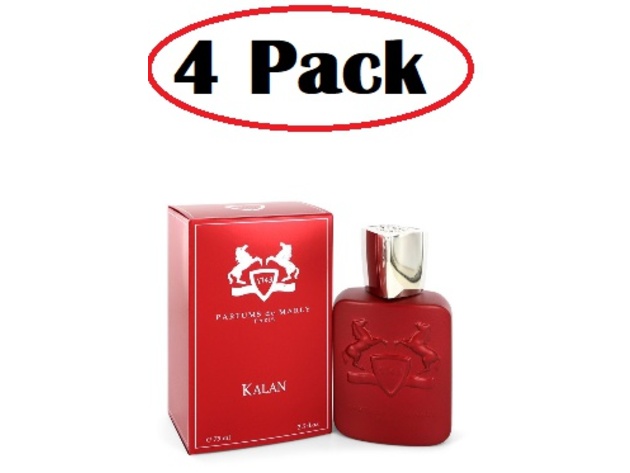 4 Pack of Kalan by Parfums De Marly Eau De Parfum Spray (Unisex) 2.5 oz