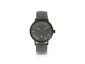 Elevon Vin Leather-Band Watch w/Date Display - Grey/Gunmetal