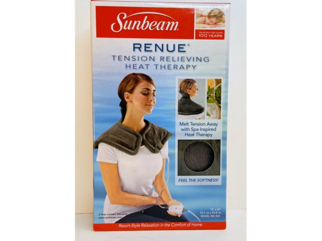 Sunbeam 2094200 Renue Heating Pad, Gray - Gray