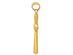 14K Yellow Gold Cross Pendant Necklace with Chain
