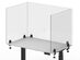 Offex Acrylic Sneeze Guard Desk Divider (30"x30", Clamp-On/Clear)