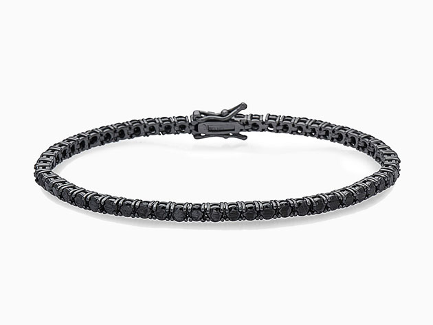 Black Tennis Bracelet (7.25")