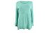 Karen Scott Women's Cotton Mixed-Stitch Sweater Blue Size Large