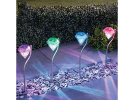 Outdoor Solar Diamond Pathway Light (4-Pack)