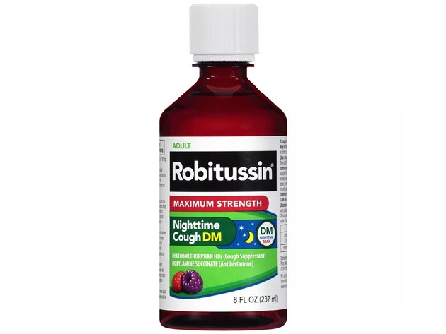 Robitussin Honey Maximum Strength DM Nighttime Max Cough Syrup, For ...