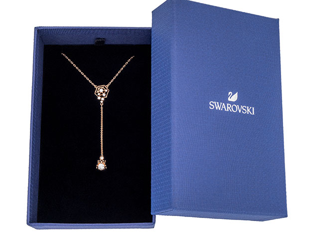 Swarovski "Precisely" Rose Gold Plated Necklace