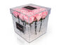 Clear Acrylic Box Square (9 Roses) - Light Pink