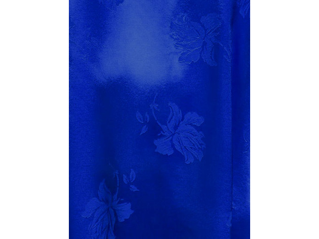 1.State Women's Chiffon Inset Floral Jacquard Camisole Top Blue Size Medium