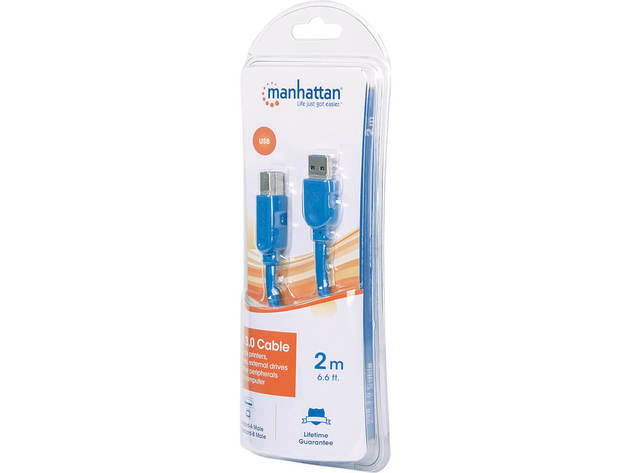 manhattan 393881 6.6 Ft. SuperSpeed USB Device Cable