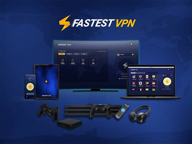 FastestVPN: Lifetime Subscription (15 Devices)