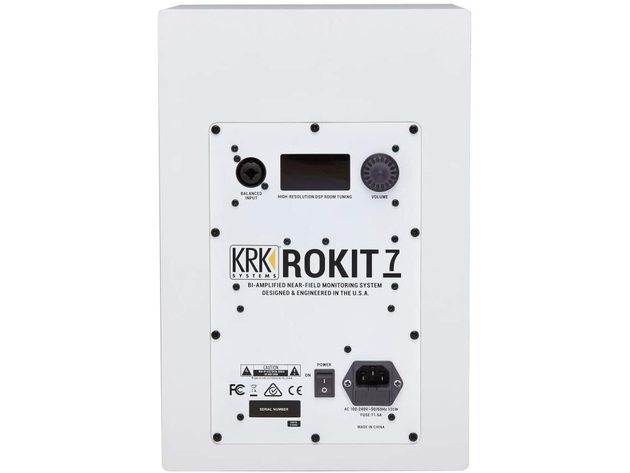 RiotSound KRK RP5 Rokit 5 G4 Bi-Amp 5" Powered Pair Studio Monitors, White Noise (Like New, Open Retail Box)