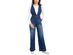 Dollhouse Women's Juniors' Sleeveless V-Neck Denim Jumpsuit Blue Size 7