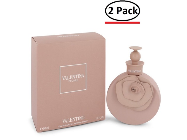 Valentina Poudre by Valentino Eau De Parfum Spray 1.7 oz for Women (Package of 2)