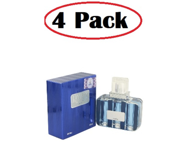 4 Pack of Lively by Parfums Lively Eau De Toilette Spray 3.4 oz