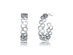 Geometric Hoop 14K Earrings (Platinum)