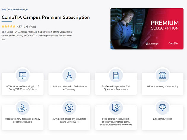 CompTIA Campus Premium 1-Yr Subscription