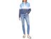 Calvin Klein Women's Cropped Tie-Dye Graphic Hoodie Blue  Size Large