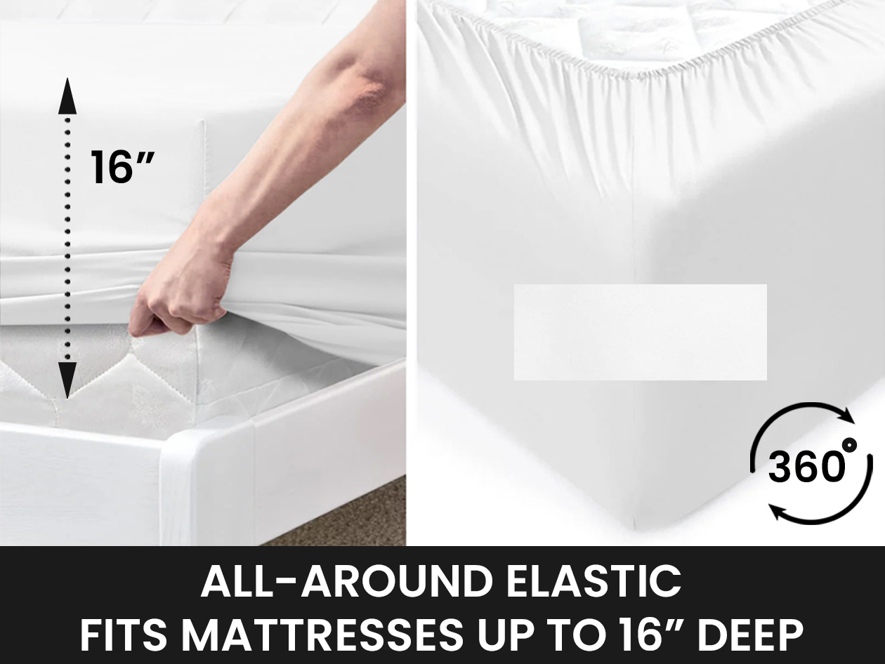 Super-Soft 1800 Series Bamboo Blend 3-Piece Sheet Set (White/Twin)
