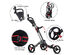 Costway Foldable 3 Wheel Steel Golf Pull Push Cart Trolley Club w/ Umbrella Holder