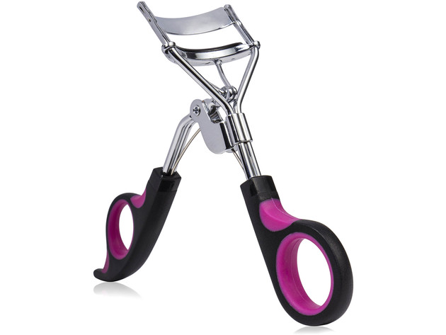 SHANY Luxe Lashes Eyelash Curler - Professional Makeup Tool for Eyelashes with Two Silicone Refill/Replacement Pads - PURPLE