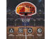 Wall Mounted Fan Backboard With Basketball Hoop and Rim Outdoor Indoor Sports - Multicolor