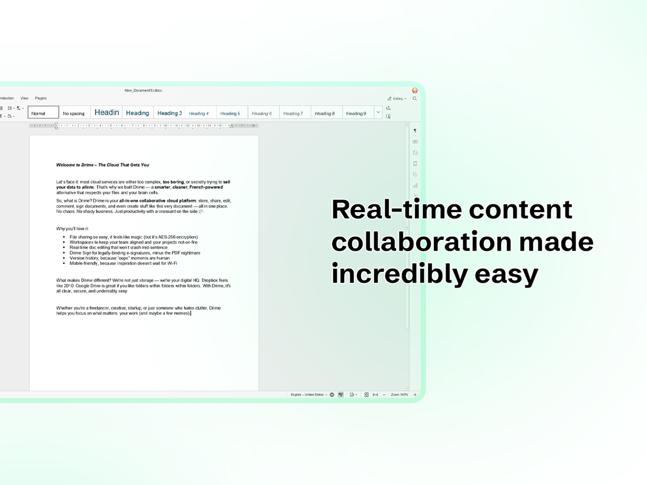Drime Secure Cloud Storage: Lifetime Subscription (Advanced Plan/10TB)
