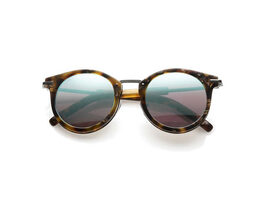 Rounder Sunglasses Tortoise -Gunmetal / Blue Mirror